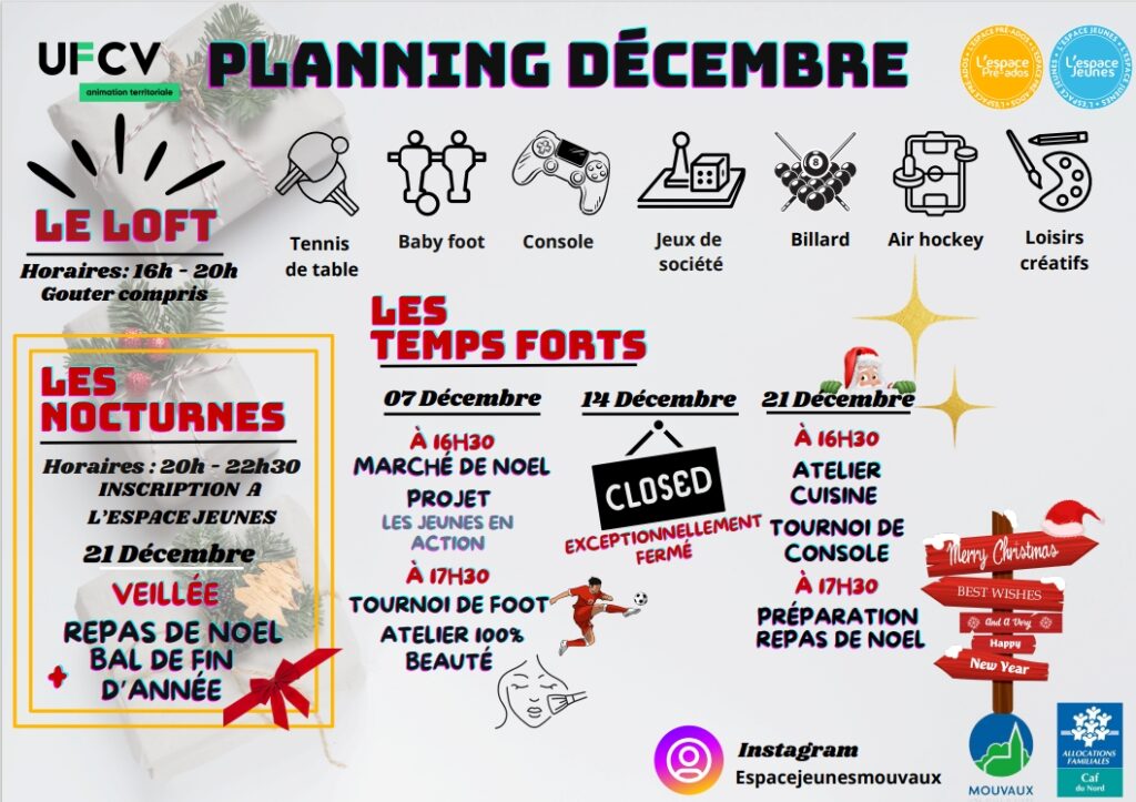 planning ados décembre 2024