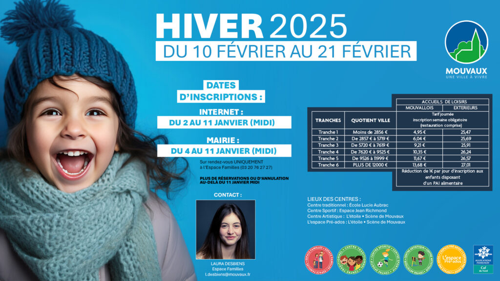 Inscriptions aux alsh hiver2025