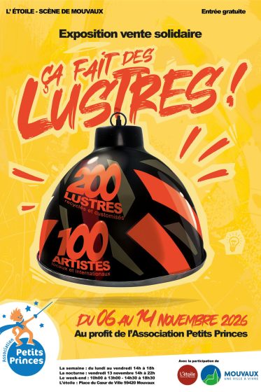 Ca fait des lustres : exposition du 6 au 14/11, L&rsquo;étoile – Scène de Mouvaux