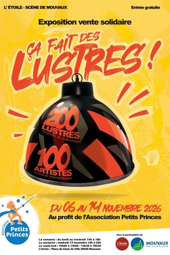 Ca fait des lustres, exposition du 6 au 14 novembre 2026 à L'étoile - Scène de Mouvaux